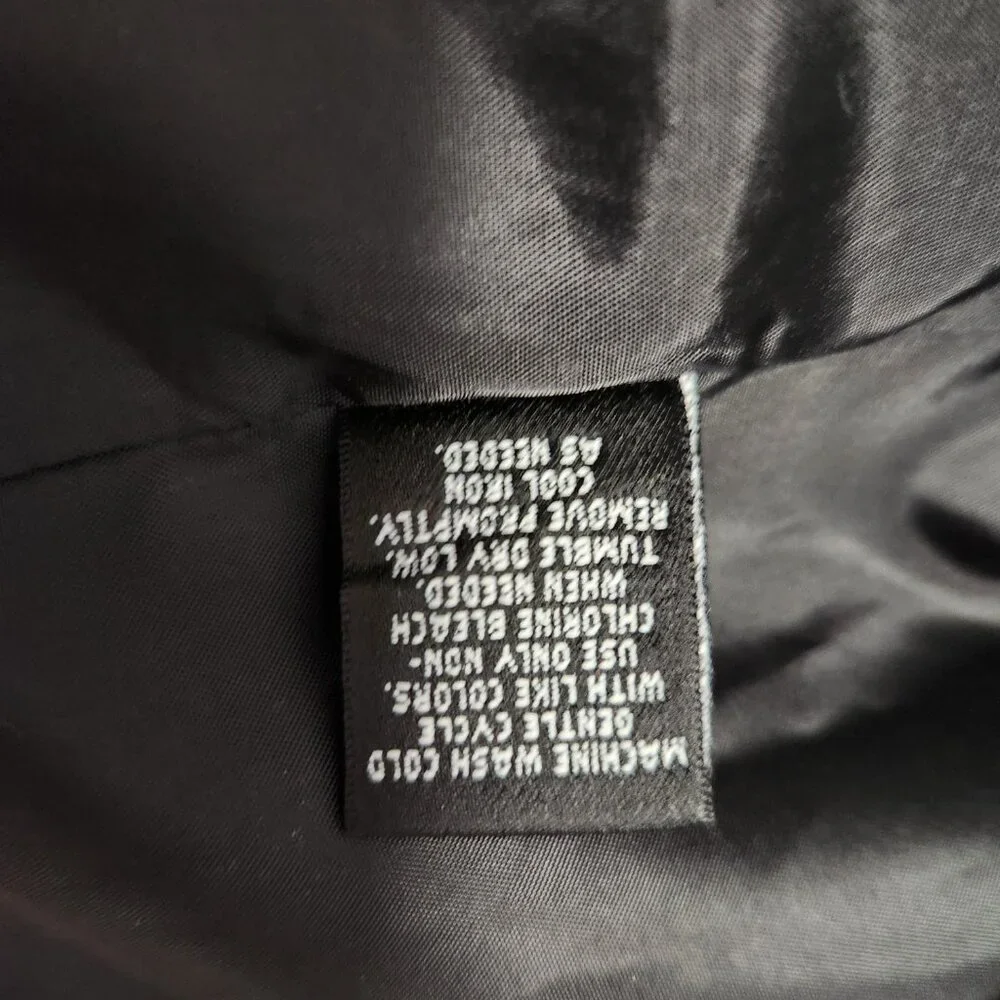 Nicole By Nicole Miller | Black Drape City Black Blazer Jacket Large - Picture 6 of 6